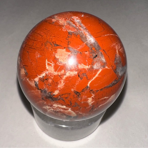 Other - Red Jasper Sphere with beautiful details. 💖 4.5 in dia ✨